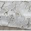 Newest design polyester water soluble allover dubai fabric lace in white