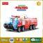 Zhorya fire truck with a water cannon, shooting water with light effects