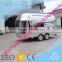 Customized 4m full stainless steel fast food trailer/food trucks mobile food trailer/ mobile food trailer
