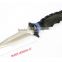 420 Stainless Steel ABS Handle Serrated Top Edge Sword Survival Scuba Diving Knife