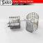 Cylindrical Metal mesh Carp fishing feeder with nylon line
