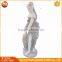 Outdoor Decoration White Marble Lady Sculpture