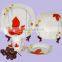 20pcs porcelain plate with printing porcelain plate set