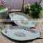 KC-00050 Haonai fish shape ceramic dinner plate