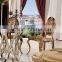 TH371 hot sale Home Furniture Round Tempered Glass Dining Table