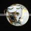 Fine china electric porcelain tea cup and saucer set golden printing cup and saucer cheap
