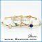 Guangzhou new arrival girls design fancy wire stone bangle