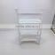 customized solid wood 2 layer light flower pot display shelf,wood garden flower shelf