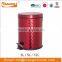 Thread Texture Stainless Steel Metal Kitchen garbage Trash Bin