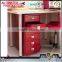 Korean Design Furniture Portable lightweight metal 6 tiers Helmer/drawer/unit/red