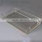 OEM clear acrylic insert paper tray for office storage
