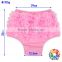 Solid Pink Color Baby Bloomers Chiffon Ruffle Panties Infant Panties Bloomer Wholesale Baby Diaper Plain Bloomers