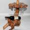 Christmas handcrafted bamboo wine bottle holder