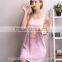 The spring ladies sleepwear cute printed sleeveless women household dress cotton pajamas nightgown for girls