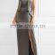 Sexy Backless Honeymoon Double-Faced Satin Halterneck Gown Nighty Maxi Dress Long Evening Party Wear Dresses 2016 HSD5881