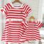Mommy and Me Macthing Clothes Tank Tops Family Set Clothes Striped Clothing Tied Wholesaling
