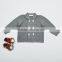 gray fashion crochet baby cardigan
