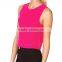 pink tank top acrylic sleeveless ladies vest for summer
