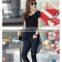Moq.1pc lace design hollow stitching slim simple blank korean t shirt,Summer style t shirt,t shirt design