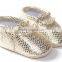 shinning leather moccasins shoes for baby, baby PU shining moccains