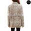 Plus Size Women Clothing Youth Quarter Zip Knitted Sherpa Fleece True Grit Frosted Pullover Sweater Sports Winter Jacket