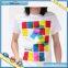 Wholesale Silk Screen Print T-shirt Wide Neck Men