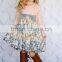 2017 fall little gir lboutique dress doll collar polka dot