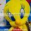 cute big headed yellow plush mascot tweety toy