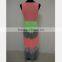 Women Fluorescent Color Beach Long Dress Cute Mommy Daughter Maxi Dress
