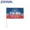 OEM plastic pole customized print presidental car flag