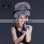 2017 Beautiful real fox fur cylindrical hat keep warm for women