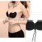 Fashion Solid color Women Lady Silicone Bra Self Adhesive Front Closure Strapless Push Up Invisible Backless Bra Underwear