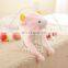Hot sale kids and adult lovely and warm soft toy plush animal hat plush cow hat