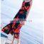 women clothing 2017 floral print swimwear waist tight summer cotton and linen beach wear Hawaii maxi boho style slip dress