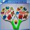 Advertising wooden beach tennis racket with custom printing