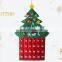 Christmas felt tree with calender body