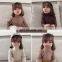 6115 Cross-border direct supply kids wear girls long sleeve high collar t shirt