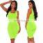 New Latest Sport Style Candy Color Colorful Clothing 2020 Summer 2 Two Piece Crop Top Women Set Jumpsuits And Rompers