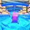Commercial Grade Tropical Paradise Inflatable Purple Marble Water Slip Slides With Pool