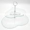 Glass Manufacturer Doubel-tier Glass Cake Display Stand Cupcake Tray For Shop