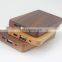 Wooden oem logo promotional 6000mah power bank wood battery charger super thin power charger for phone