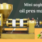 Small scale soybean oil extraction machine