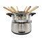 2021 New Design Electric Chocolate Cheese Fondue Set With 8pcs Wooden Forks
