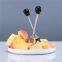 Head Skulls Knife Skeleton Resin Shelf For Home Kitchen Black Skull Fruit Fork Set