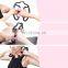 U Shape Trigger Point Massage Roller Muscle Massager Yoga Pilates for Arm Neck Muscle Tissue 4 Wheel foam roller Ring Clip Leg