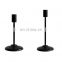 Metal Candle Holder Stand Black Copper metallic Candle Stick Holder Support Sample Customized Table Top Dinner Decorative