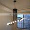 2021 Modern Nordic Pendant Light 16 Black Tube Chandelier Living Room Stair Hanging Lamps Decor Luminaries