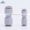 Factory Supply PU Series Straight Union Quick Connect Plastic Push In Tube Multi-size Air Connector China Pneumatic Fittings