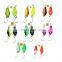 In stock UV double color 2.5g spoon Artificial  bait Trout Fishing Spinner lure