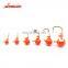 Wholesale Lead Round Fishing Jig Head Hooks 1.75g 3.5g 5g 7g 10g 14g  Assist Squid Jig Fishing Single Gaff Hooks